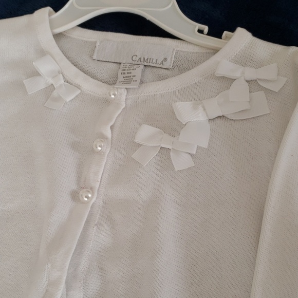 Ribbon Shrug Jacket Short Cardigan - Picture 2 of 3